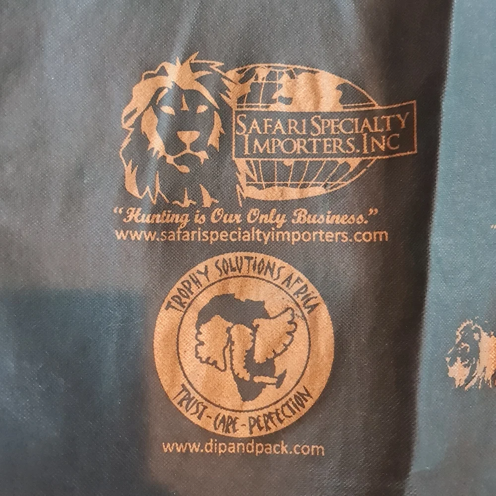 Tote Reusable Garment Grocery Bag Africa Safari Specialty Importers